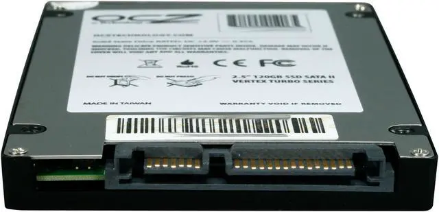 Alt view image 4 of 6 - OCZ Vertex Turbo 2.5" 120GB SATA II MLC Internal Solid State Drive (SSD) OCZSSD2-1VTXT120G