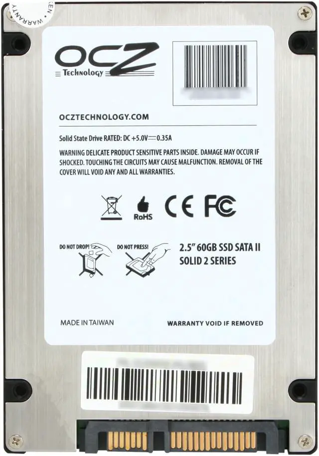 Alt view image 5 of 6 - OCZ Solid 2 Series 2.5" 60GB SATA II MLC Internal Solid State Drive (SSD) OCZSSD2-2SLD60G