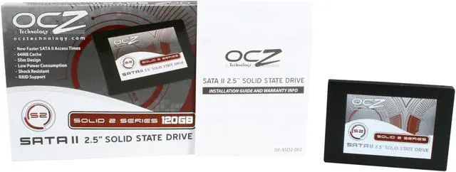 Alt view image 6 of 6 - OCZ Solid 2 Series 2.5" 120GB SATA II MLC Internal Solid State Drive (SSD) OCZSSD2-2SLD120G