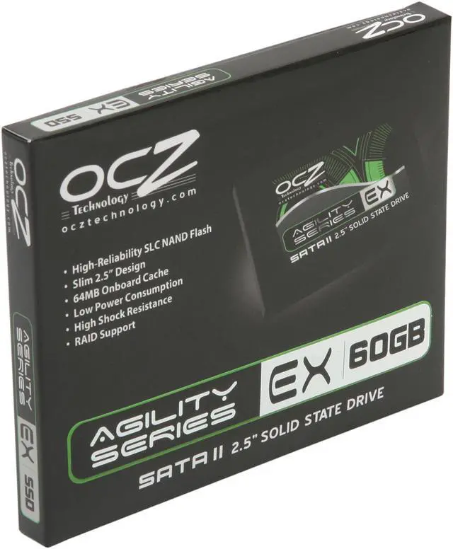 Alt view image 9 of 13 - OCZ Agility EX Series 2.5" 60GB SATA II SLC Internal Solid State Drive (SSD) OCZSSD2-1AGTEX60G