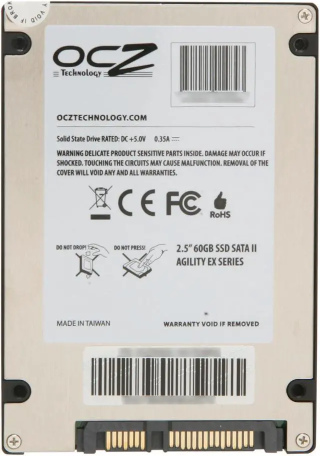 Alt view image 11 of 13 - OCZ Agility EX Series 2.5" 60GB SATA II SLC Internal Solid State Drive (SSD) OCZSSD2-1AGTEX60G