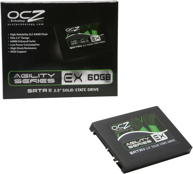 Alt view image 13 of 13 - OCZ Agility EX Series 2.5" 60GB SATA II SLC Internal Solid State Drive (SSD) OCZSSD2-1AGTEX60G