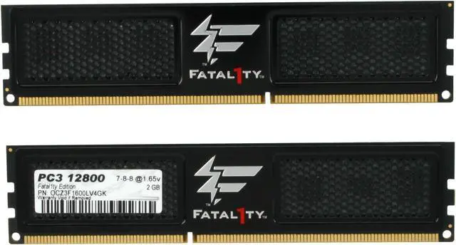 Alt view image 2 of 3 - OCZ 4GB (2 x 2GB) DDR3 1600 (PC3 12800) Desktop Memory Model OCZ3F1600LV4GK