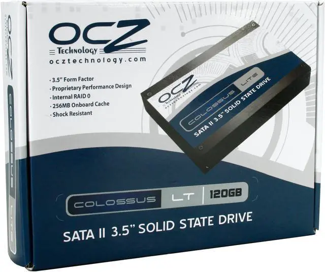 Main image of OCZ Colossus LT Series 3.5" 120GB SATA II MLC Internal Solid State Drive (SSD) OCZSSD2-1CLSLT120G