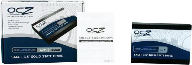Alt view image 6 of 6 - OCZ Colossus LT Series 3.5" 120GB SATA II MLC Internal Solid State Drive (SSD) OCZSSD2-1CLSLT120G