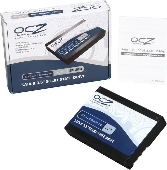 Alt view image 6 of 6 - OCZ Colossus LT Series 3.5" 250GB SATA II MLC Internal Solid State Drive (SSD) OCZSSD2-1CLSLT250G