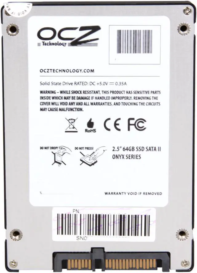 Alt view image 5 of 5 - OCZ Onyx Series 2.5" 64GB SATA II MLC Internal Solid State Drive (SSD) OCZSSD2-1ONX64G