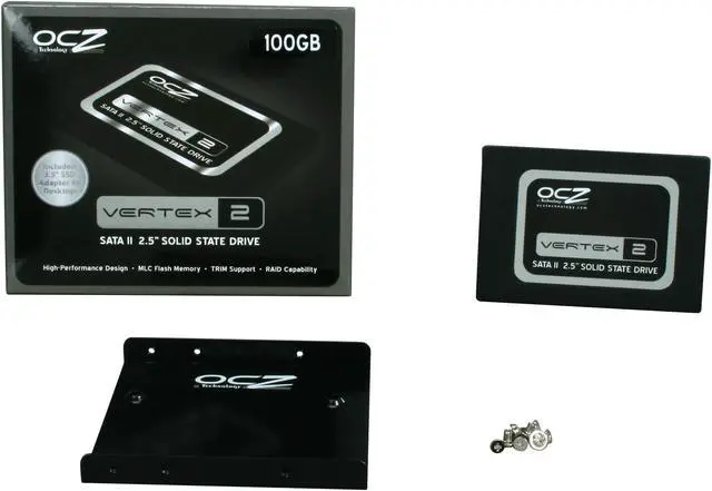 Alt view image 6 of 6 - OCZ Vertex 2 2.5" 100GB SATA II MLC Internal Solid State Drive (SSD) OCZSSD2-2VTX100G