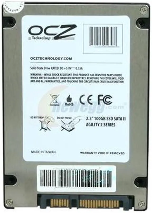 Alt view image 5 of 6 - OCZ Agility 2 2.5" 100GB SATA II MLC Internal Solid State Drive (SSD) OCZSSD2-2AGT100G