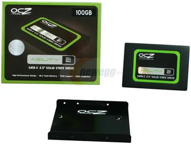 Alt view image 6 of 6 - OCZ Agility 2 2.5" 100GB SATA II MLC Internal Solid State Drive (SSD) OCZSSD2-2AGT100G