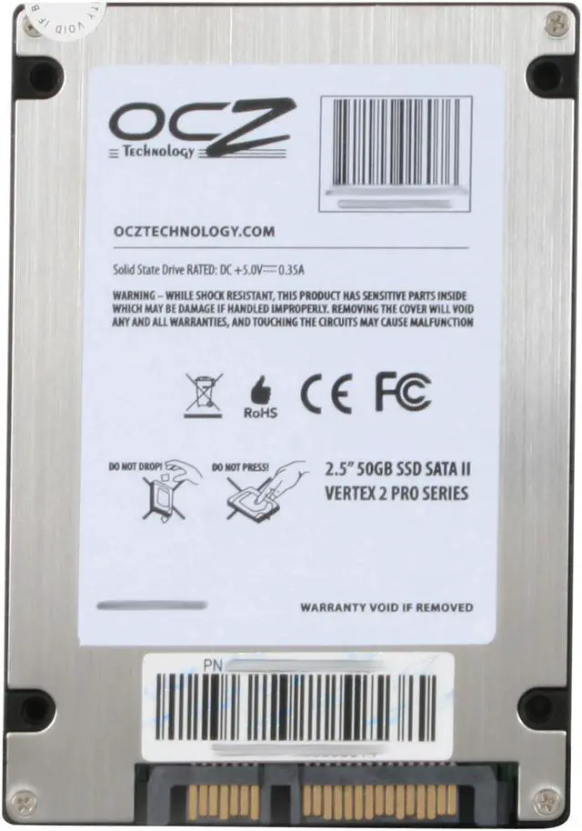Alt view image 5 of 6 - OCZ Vertex 2 Pro 2.5" 50GB SATA II MLC Internal Solid State Drive (SSD) OCZSSD2-2VTXP50G