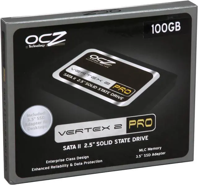 Main image of OCZ Vertex 2 Pro 2.5" 100GB SATA II MLC Internal Solid State Drive (SSD) OCZSSD2-2VTXP100G