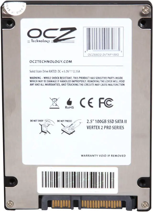 Alt view image 5 of 6 - OCZ Vertex 2 Pro 2.5" 100GB SATA II MLC Internal Solid State Drive (SSD) OCZSSD2-2VTXP100G