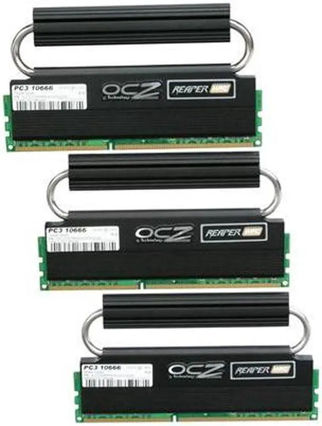 Alt view image 3 of 9 - OCZ Reaper Edition 12GB (3 x 4GB) DDR3 1333 (PC3 10666) Low Voltage Desktop Memory Model OCZ3RPR1333C9LV12GK