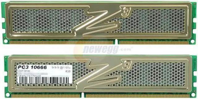 Alt view image 3 of 4 - OCZ Gold 8GB (2 x 4GB) DDR3 1333 (PC3 10666) Low Voltage Desktop Memory Model OCZ3G1333LV8GK