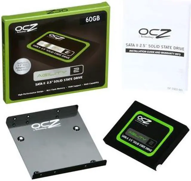 Alt view image 6 of 6 - OCZ Agility 2 2.5" 60GB SATA II MLC Internal Solid State Drive (SSD) OCZSSD2-2AGTE60G