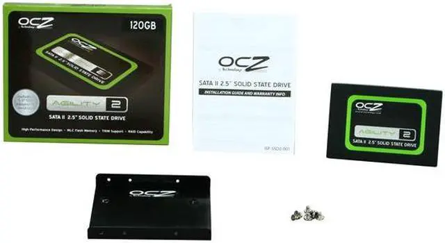 Alt view image 6 of 6 - OCZ Agility 2 2.5" 120GB SATA II MLC Internal Solid State Drive (SSD) OCZSSD2-2AGTE120G