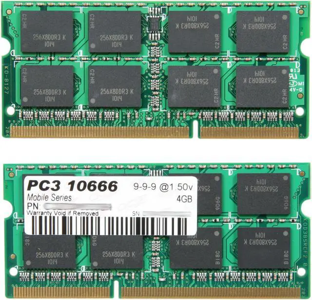Alt view image 2 of 3 - OCZ 8GB (2 x 4GB) 204-Pin DDR3 SO-DIMM DDR3 1333 (PC3 10666) Laptop Memory Model OCZ3M13338GK