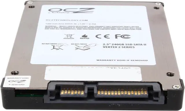 Alt view image 5 of 6 - OCZ Vertex 2 2.5" 240GB SATA II MLC Internal Solid State Drive (SSD) OCZSSD2-2VTXE240G