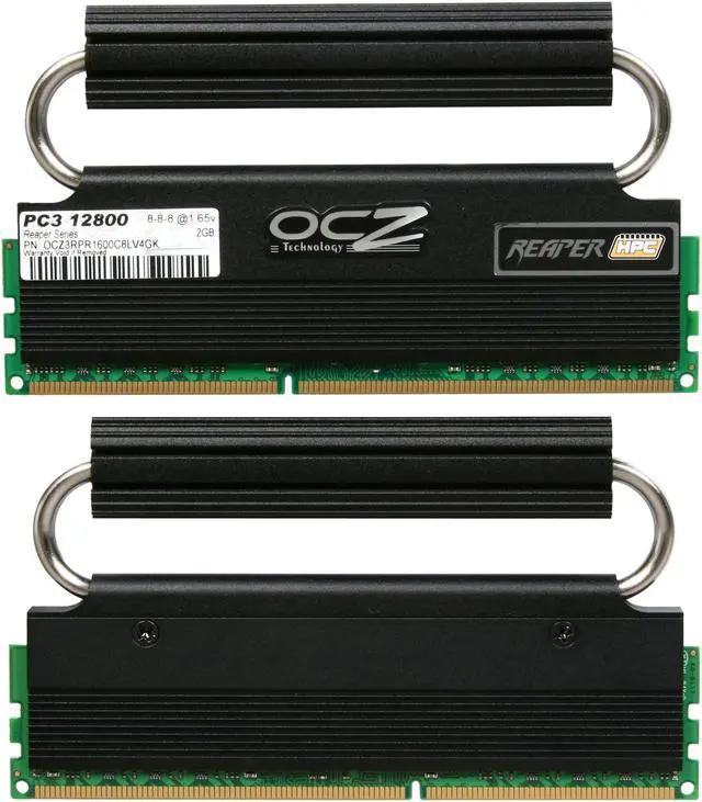 Alt view image 2 of 3 - OCZ Reaper HPC Edition 4GB (2 x 2GB) DDR3 1600 (PC3 12800) Low Voltage Desktop Memory Model OCZ3RPR1600C8LV4GK