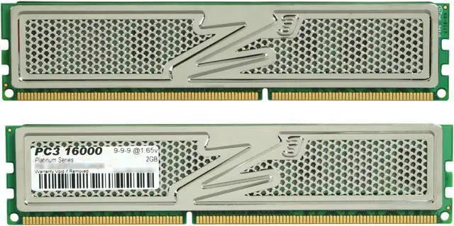 Alt view image 2 of 3 - OCZ Platinum 4GB (2 x 2GB) DDR3 2000 (PC3 16000) Desktop Memory Model OCZ3P2000LV4GK