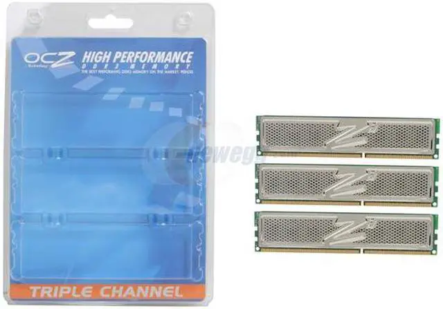 Alt view image 2 of 2 - OCZ Platinum 6GB (3 x 2GB) DDR3 1600 (PC3 12800) Desktop Memory Model OCZ3P1600C6LV6GK