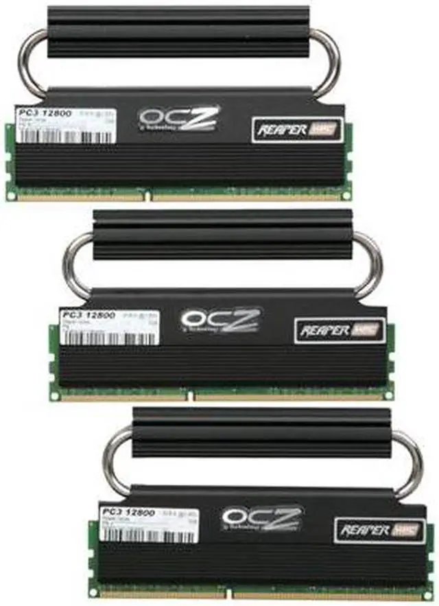 Main image of OCZ Reaper 6GB (3 x 2GB) DDR3 1600 (PC3 12800) Desktop Memory Model OCZ3RPR1600C6LV6GK
