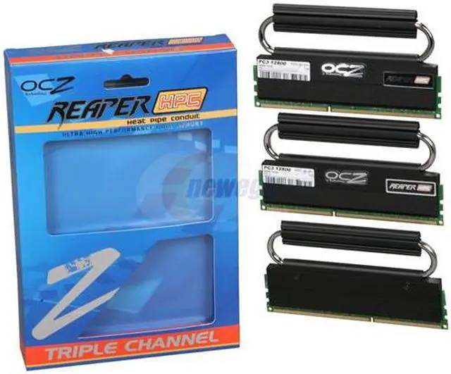 Alt view image 3 of 3 - OCZ Reaper 6GB (3 x 2GB) DDR3 1600 (PC3 12800) Desktop Memory Model OCZ3RPR1600C6LV6GK