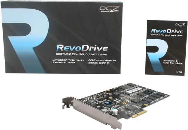 Alt view image 7 of 7 - OCZ RevoDrive PCI-Express x4 80GB PCI Express MLC Internal Solid State Drive (SSD) OCZSSDPX-1RVD0080