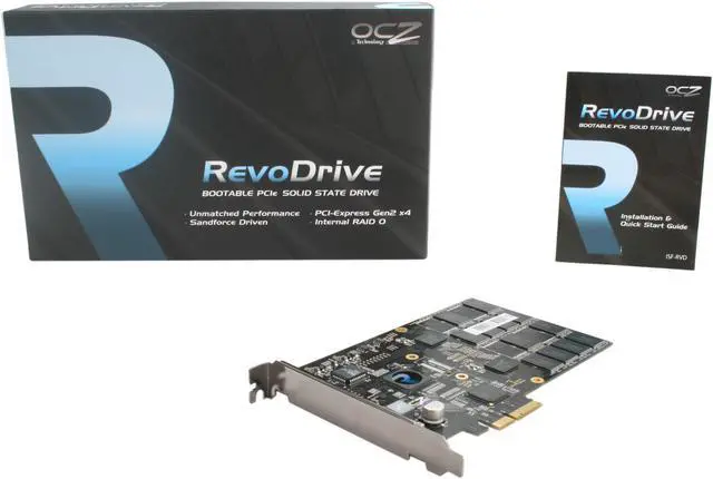 Alt view image 7 of 7 - OCZ RevoDrive PCI-Express x4 180GB PCI Express MLC Internal Solid State Drive (SSD) OCZSSDPX-1RVD0180