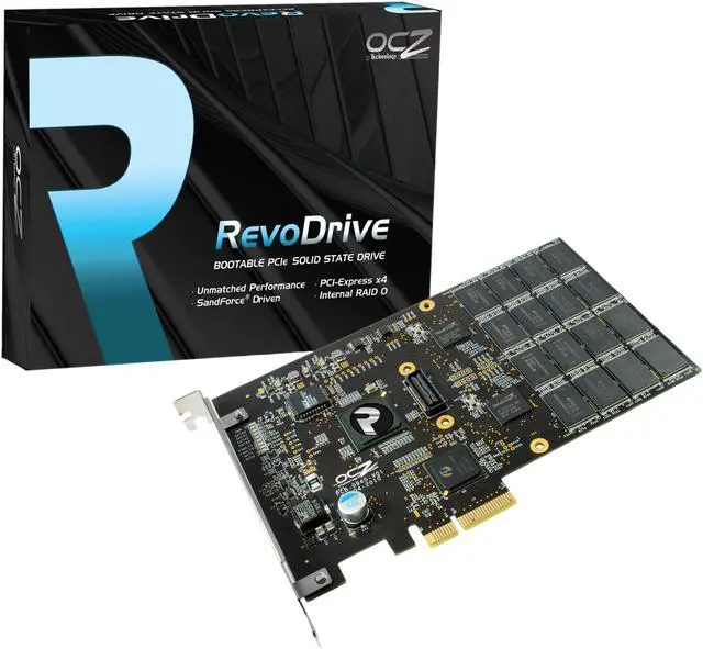 Alt view image 2 of 7 - OCZ RevoDrive PCI-Express x4 180GB PCI Express MLC Internal Solid State Drive (SSD) OCZSSDPX-1RVD0180