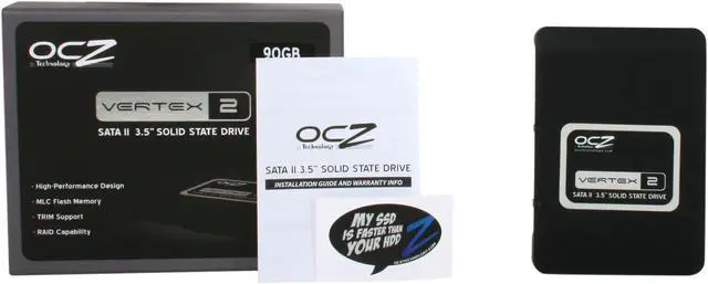 Alt view image 6 of 6 - OCZ Vertex 2 3.5" 90GB SATA II MLC Internal Solid State Drive (SSD) OCZSSD3-2VTX90G