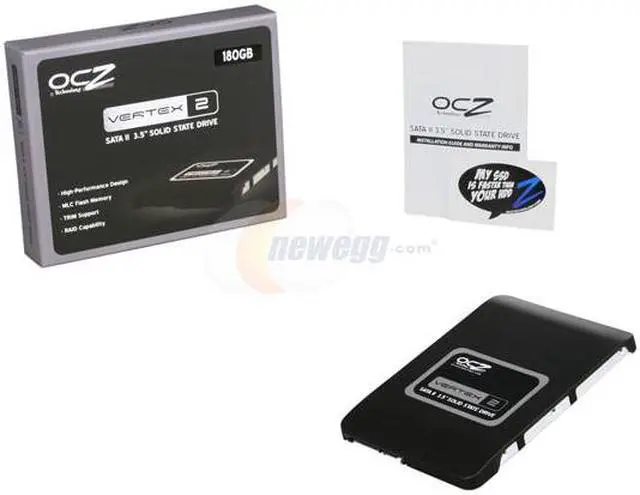Alt view image 6 of 6 - OCZ Vertex 2 3.5" 180GB SATA II MLC Internal Solid State Drive (SSD) OCZSSD3-2VTX180G