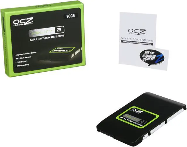 Alt view image 6 of 6 - OCZ Agility 2 3.5" 90GB SATA II MLC Internal Solid State Drive (SSD) OCZSSD3-2AGT90G