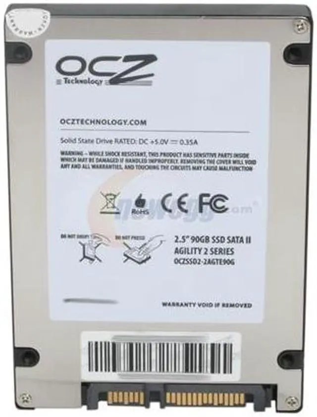 Alt view image 4 of 5 - OCZ Agility 2 2.5" 90GB SATA II MLC Internal Solid State Drive (SSD) OCZSSD2-2AGTE90G