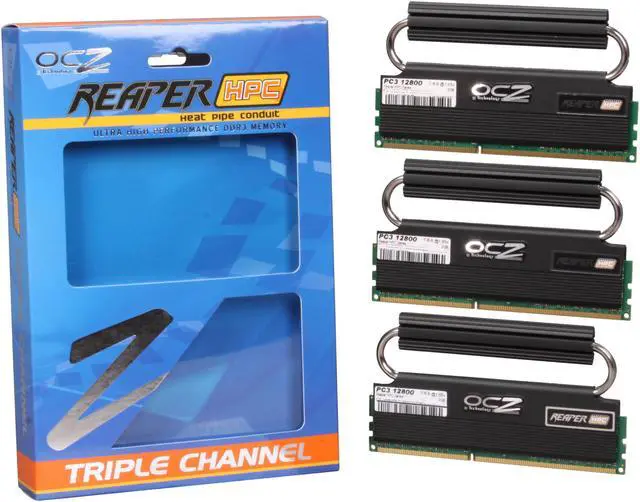 Alt view image 4 of 4 - OCZ Reaper HPC R2 6GB (3 x 2GB) DDR3 1600 (PC3 12800) Desktop Memory Model OCZ3RPR1600R2LV6GK