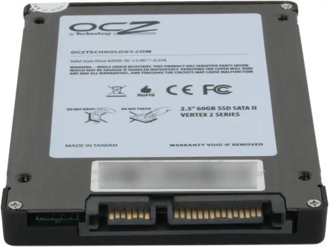 Alt view image 4 of 6 - OCZ Vertex 2 2.5" 60GB SATA II MLC Internal Solid State Drive (SSD) OCZSSD2-2VTX60G