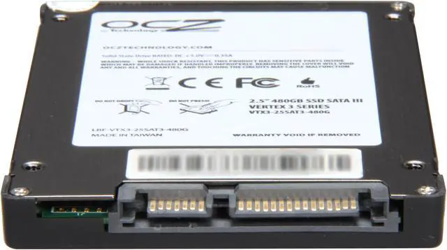 Alt view image 5 of 6 - OCZ Vertex 3 2.5" 480GB SATA III MLC Internal Solid State Drive (SSD) VTX3-25SAT3-480G