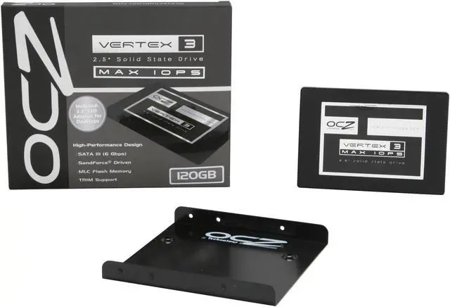 Alt view image 6 of 6 - OCZ Vertex 3 Series - MAX IOPS Edition 2.5" 120GB SATA III MLC Internal Solid State Drive (SSD) VTX3MI-25SAT3-120G
