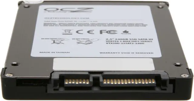 Alt view image 4 of 6 - OCZ Vertex 3 - MAX IOPS Edition 2.5" 240GB SATA III MLC Internal Solid State Drive (SSD) VTX3MI-25SAT3-240G