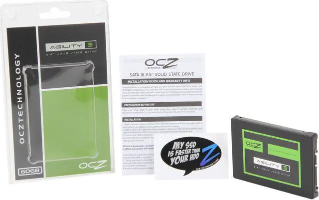 Alt view image 5 of 6 - OCZ Agility 3 2.5" 60GB SATA III MLC Internal Solid State Drive (SSD) AGT3-25SAT3-60G