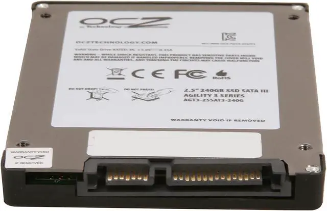 Alt view image 4 of 5 - OCZ Agility 3 2.5" 240GB SATA III MLC Internal Solid State Drive (SSD) AGT3-25SAT3-240G