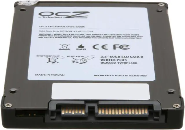 Alt view image 4 of 6 - OCZ Vertex Plus 2.5" 60GB SATA II MLC Internal Solid State Drive (SSD) OCZSSD2-1VTXPL60G