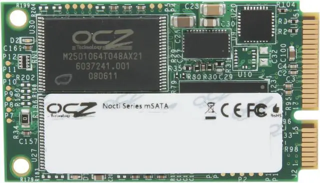 Alt view image 2 of 3 - OCZ Nocti Series 30GB Mini-SATA (mSATA) MLC Internal Solid State Drive (SSD) NOC-MSATA-30G