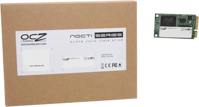 Alt view image 3 of 3 - OCZ Nocti Series 60GB Mini-SATA (mSATA) MLC Internal Solid State Drive (SSD) NOC-MSATA-60G
