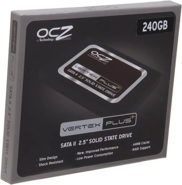 Main image of OCZ Vertex Plus 2.5" 240GB SATA II MLC Internal Solid State Drive (SSD) OCZSSD2-1VTXPL240G
