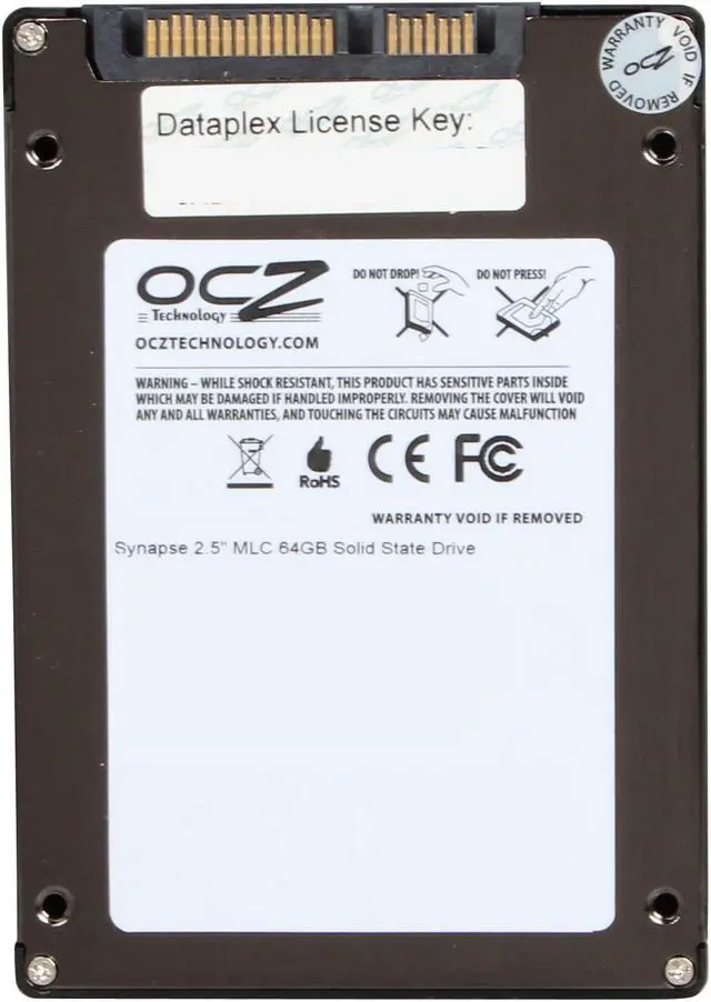 Alt view image 5 of 6 - OCZ Synapse Cache 2.5" 64GB (32GB cache capacity) SATA III MLC Internal Solid State Drive (SSD) SYN-25SAT3-64G