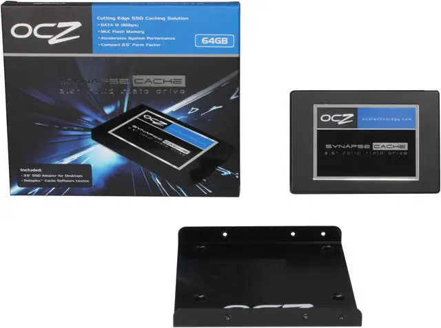 Alt view image 6 of 6 - OCZ Synapse Cache 2.5" 64GB (32GB cache capacity) SATA III MLC Internal Solid State Drive (SSD) SYN-25SAT3-64G