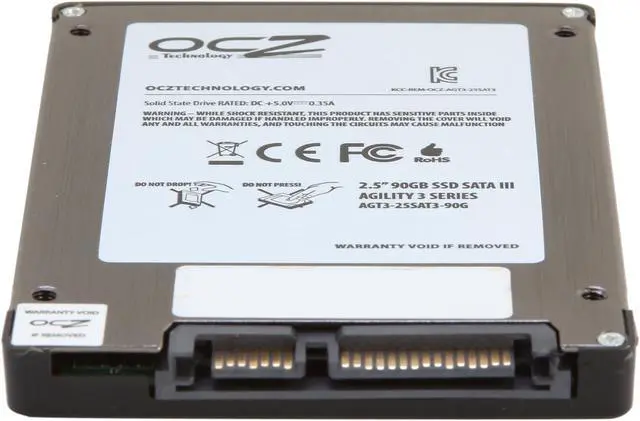 Alt view image 4 of 5 - OCZ Agility 3 2.5" 90GB SATA III MLC Internal Solid State Drive (SSD) AGT3-25SAT3-90G