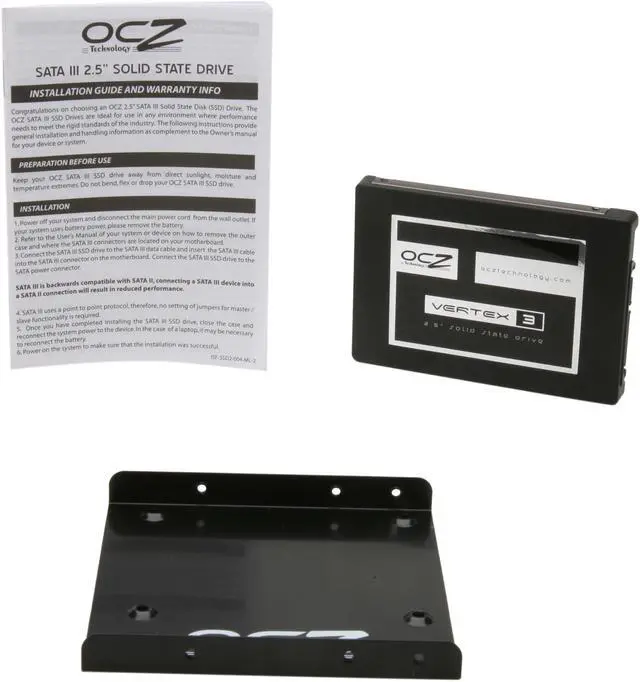 Alt view image 6 of 6 - OCZ Vertex 3 2.5" 90GB SATA III MLC Internal Solid State Drive (SSD) VTX3-25SAT3-90G